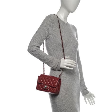 chanel caviar quilted mini square flap red|2012 Mini Square Classic Caviar Single Flap crossbody bag.